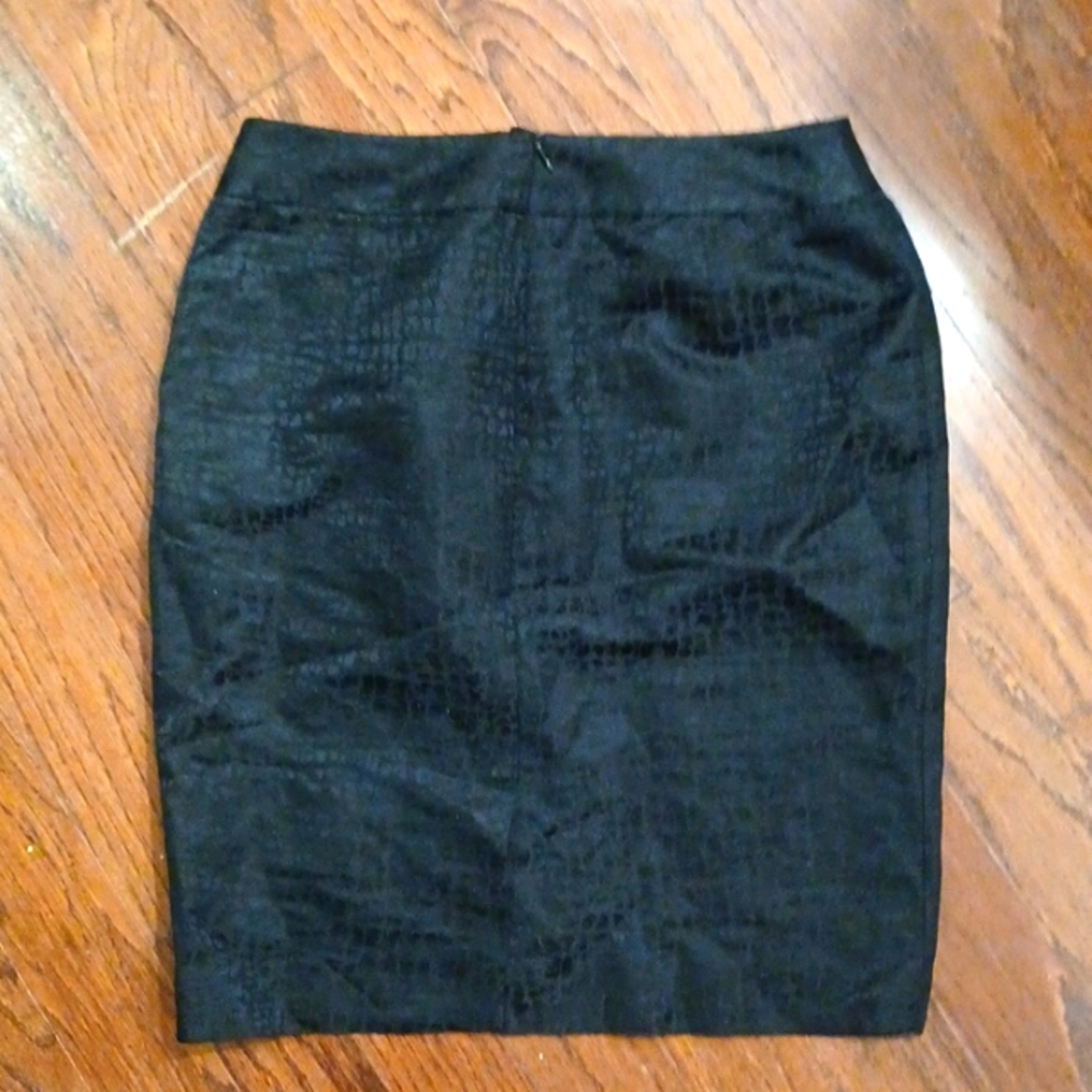 Vtg Armani 2 pc set collezioni black textured shoulder bow skirt suit blazer - Picture 14 of 16